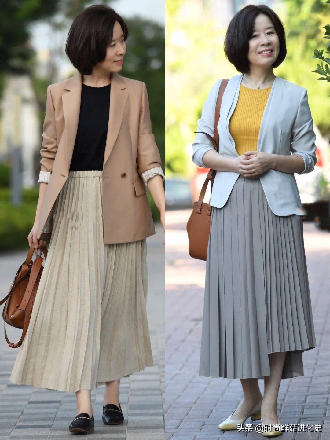 中年女人穿西装搭什么裤子,中年妇女穿西装配什么裤子