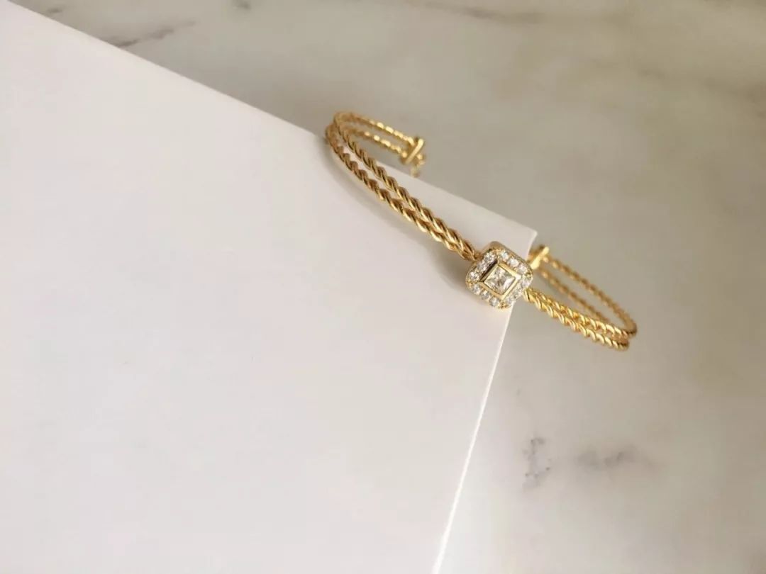 复古金重工项链,复古金项链配纯金吊坠