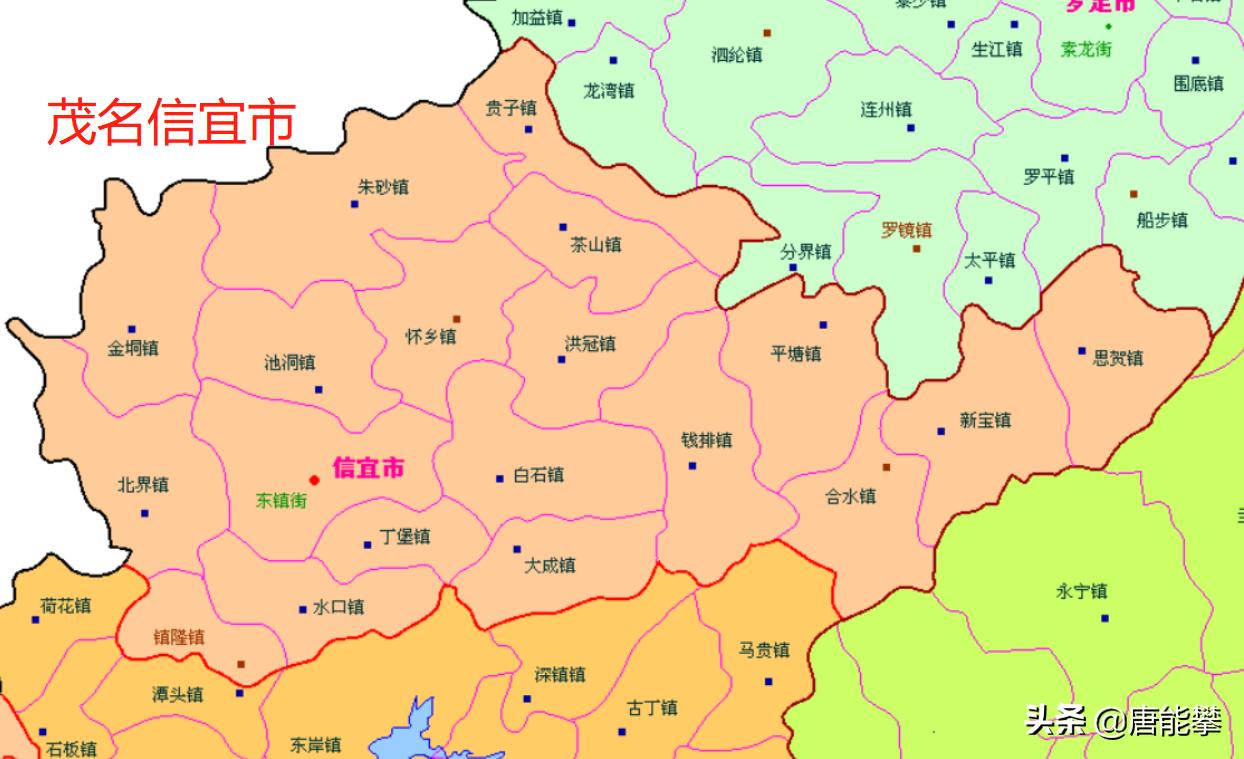 广东云浮罗定各乡镇gdp,信宜市区vs罗定市区