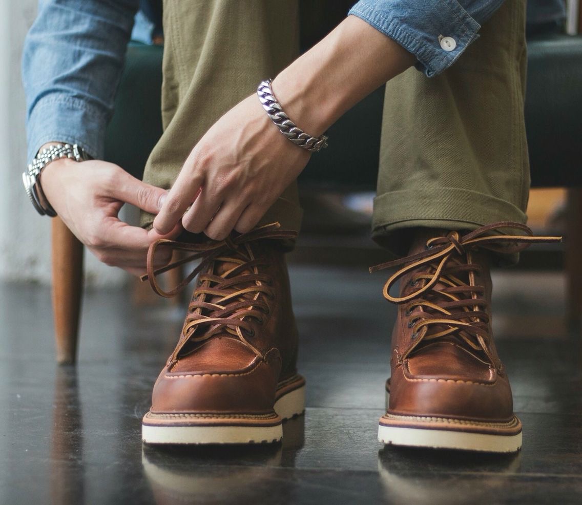 redwing外国穿搭,redwing搭西装