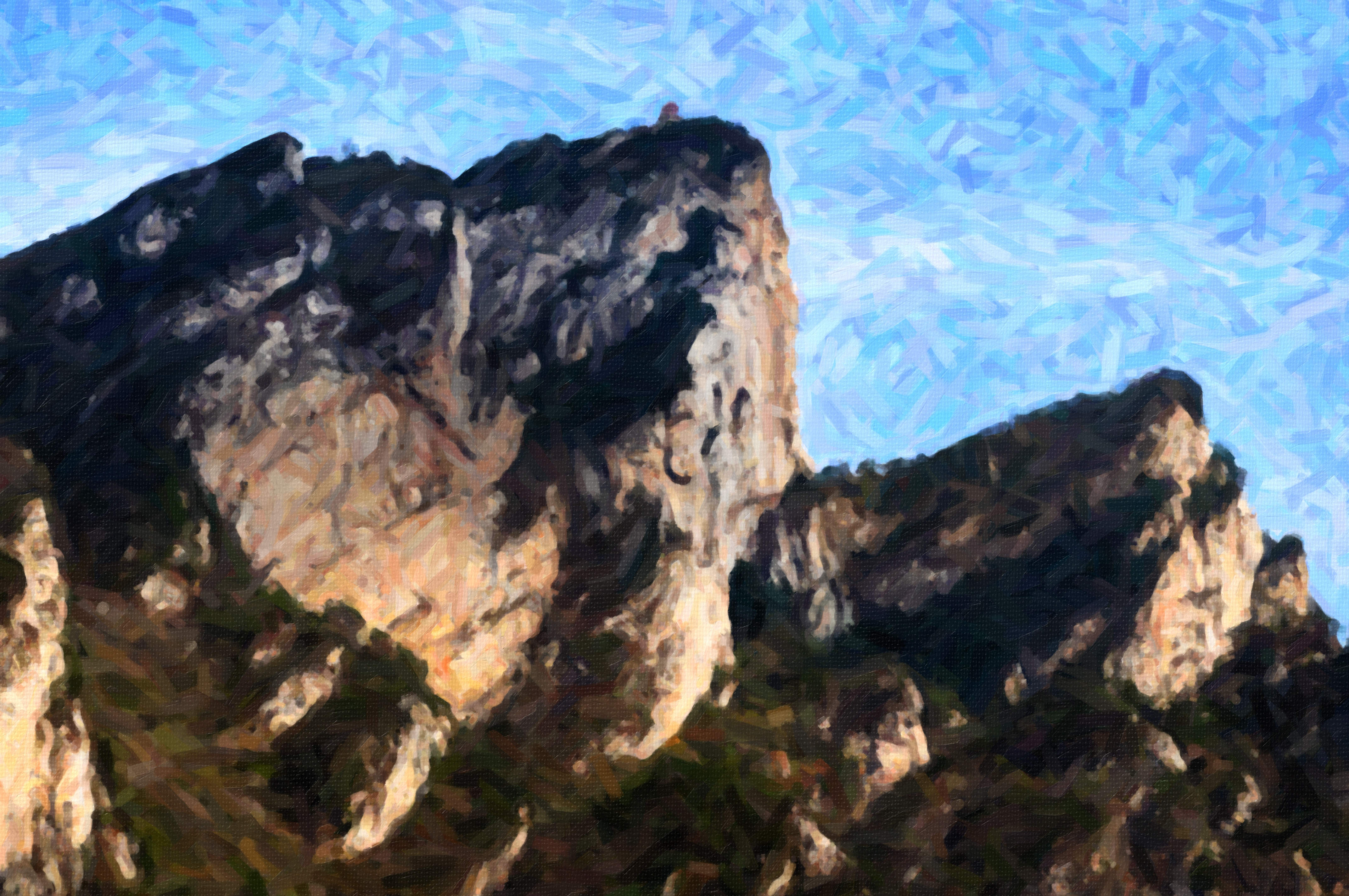 老界岭夏日风景,深秋山里的风景