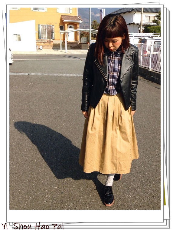 格纹日系衬衫,格纹衬衫怎么搭好看