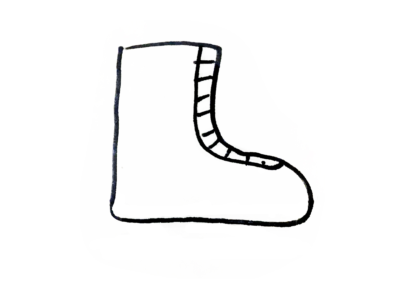 鞋简笔画又简单又漂亮,各种各样的鞋简笔画