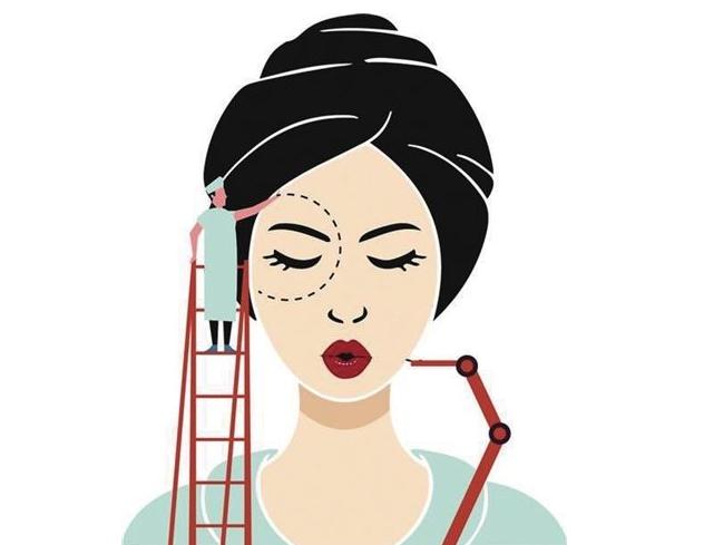 双眼皮不对称多久可以修复,全切双眼皮弧度不对称修复