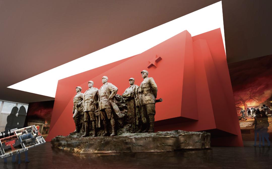 展馆序厅效果图,展馆序厅设计