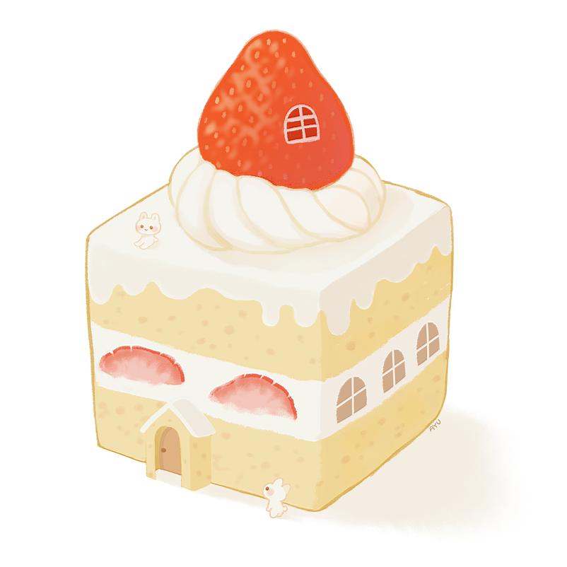 100个水彩美食插画,奈良美食插画