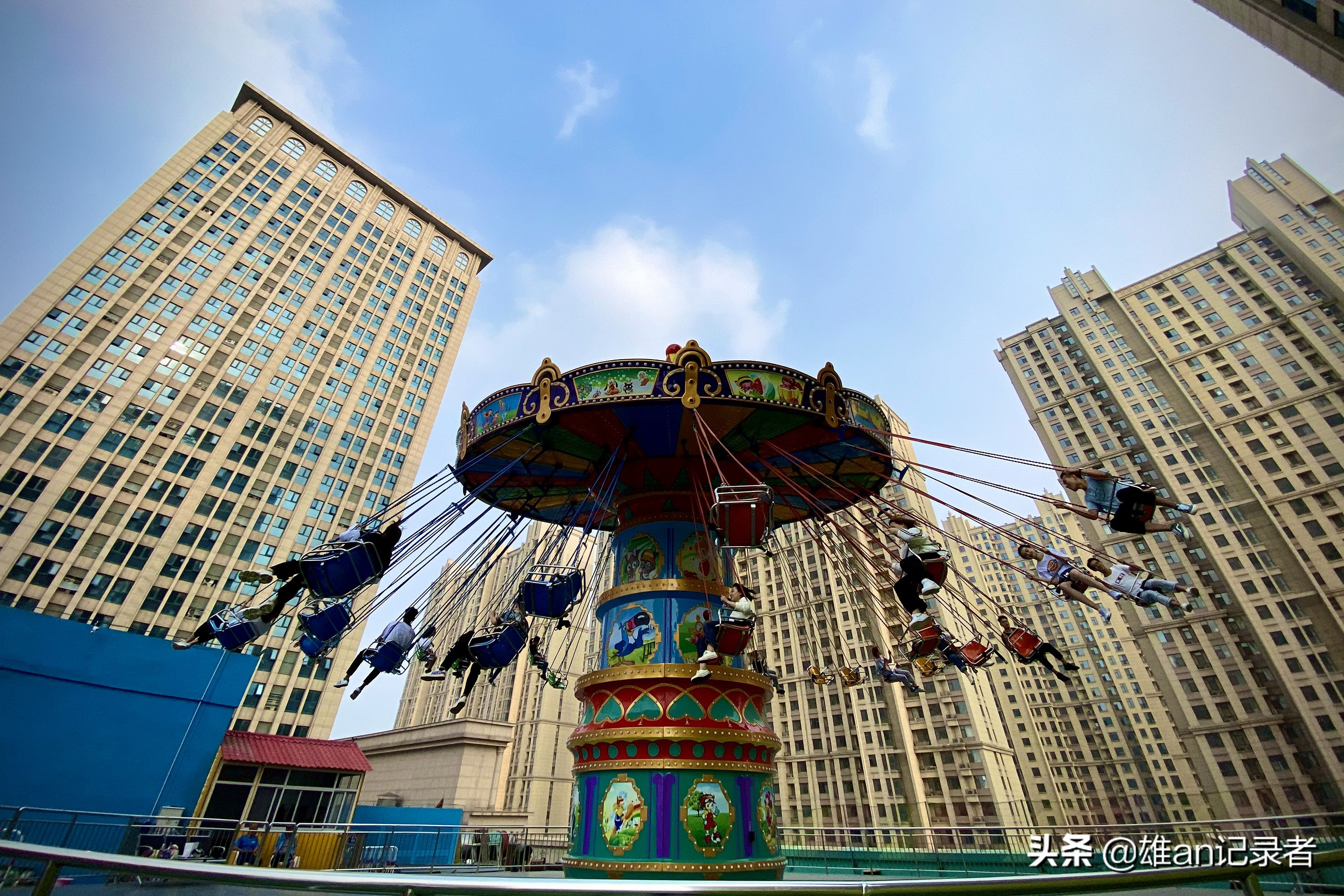 石家庄空中花园游乐场,石家庄一小区高空抛物