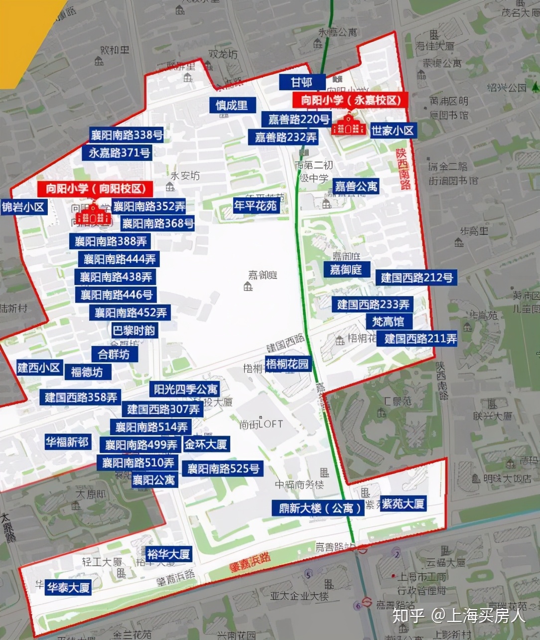 上海小学对应学区房,上海徐汇区学区房价格