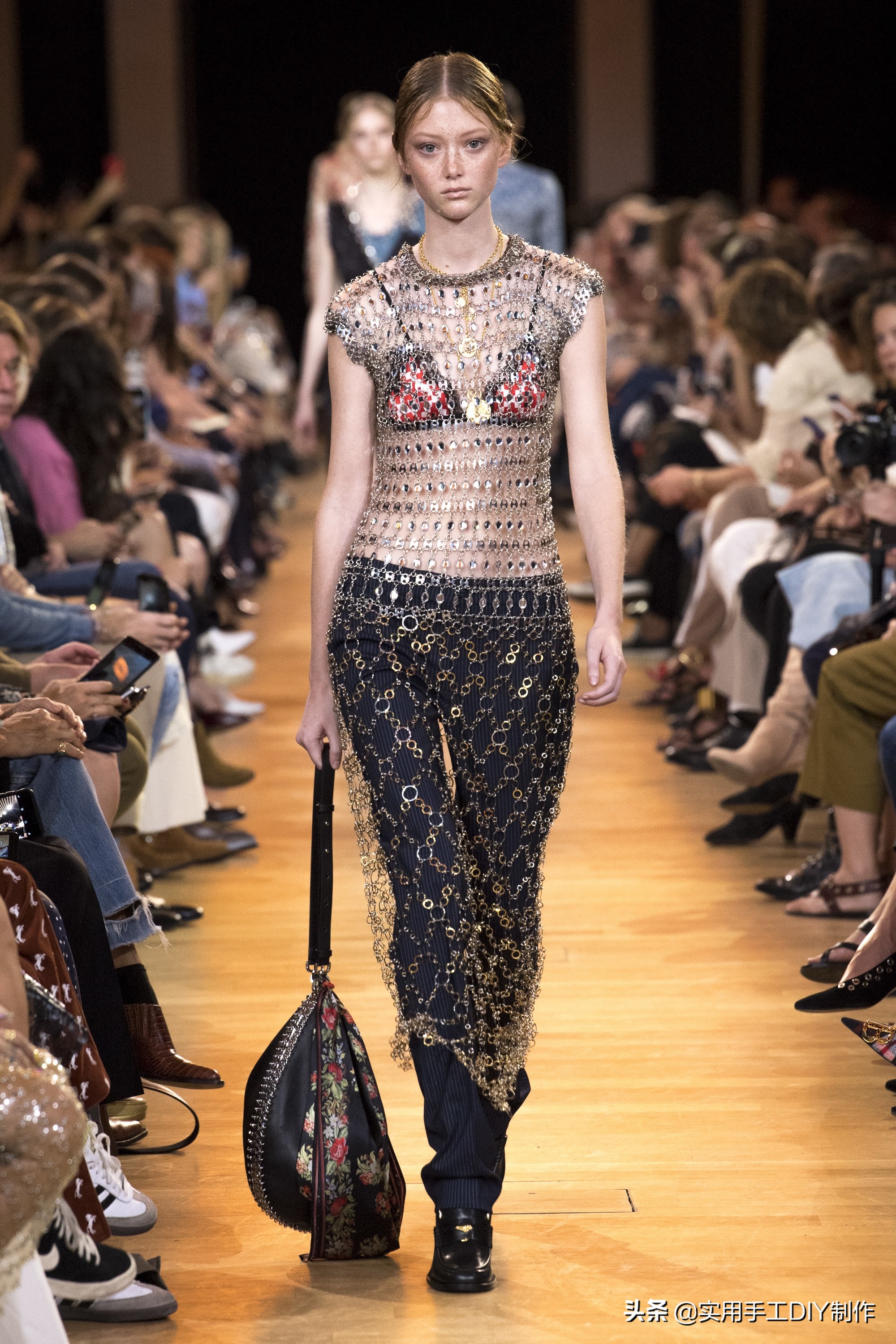 pacorabanne2021春夏系列金属长裙,pacorabanne亮片上衣