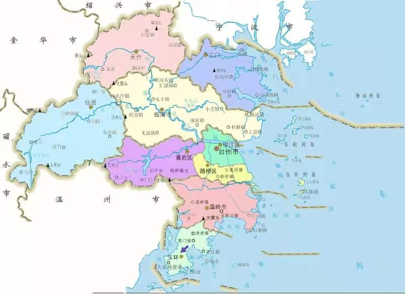 “百千桑梓地，亿万老家人”。浙江省—台州市—玉环市