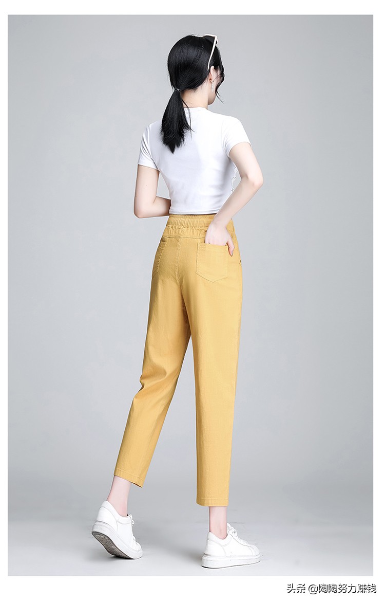 哈伦裤配什么款上衣好看,哈伦裤的搭配什么上衣好看