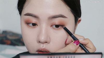 单眼皮肿眼泡眼尾上翘眼妆画法,单眼皮眼妆的画法初学者视频