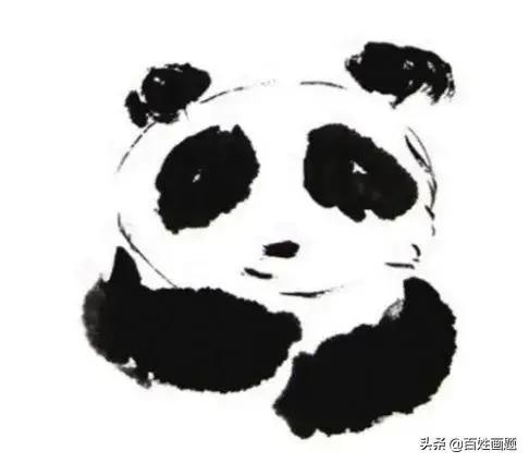 儿童国画熊猫的画法,国画熊猫画法视频