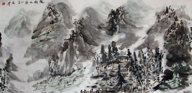 一幅绝美的水墨画,十大绝美水墨山水画