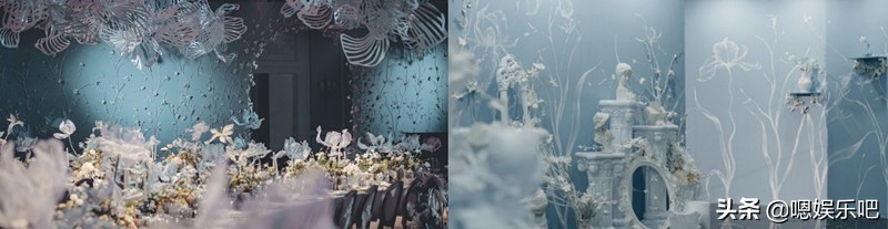 明星婚礼现场布置,张馨予婚礼现场金碧辉煌
