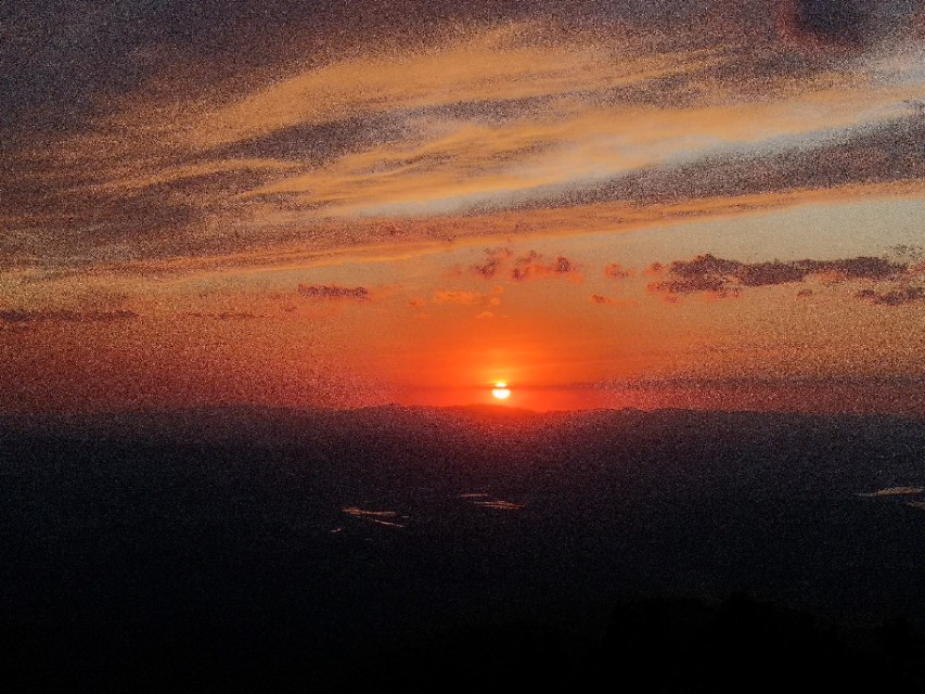 新宾岗山日出,新宾岗山的雪景