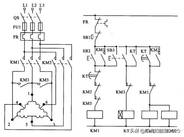 输送带自动控制电气原理图,自动控制电气图讲解