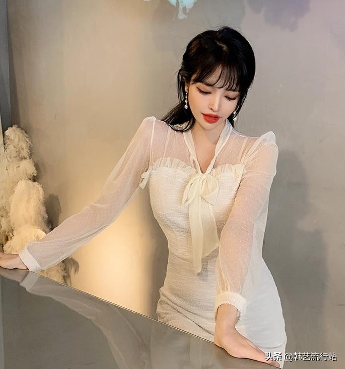 韩版穿搭女装高级感春,女装毛衣新款韩风搭配