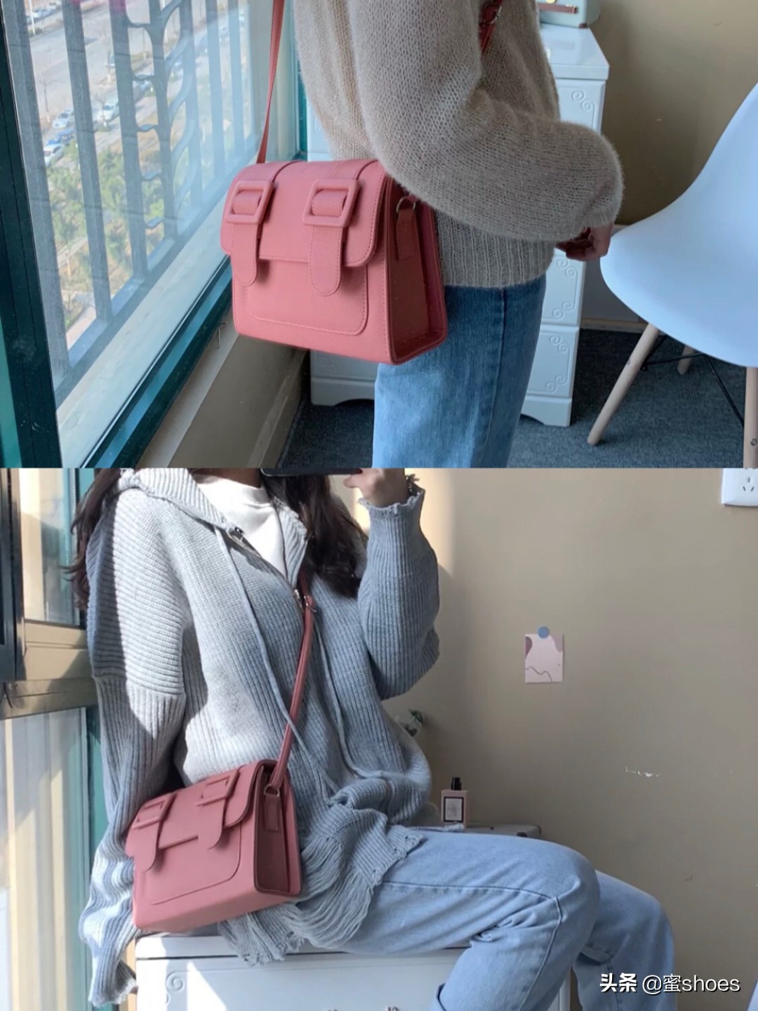 剑桥包类似小众斜挎包,原创小众设计粉色剑桥包