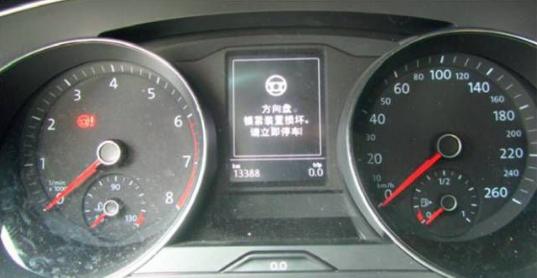 老迈腾方向盘锁死无法启动,大众迈腾提示方向盘锁止装置损坏