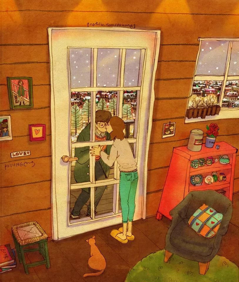 这些画也太甜了吧!!!看完只想谈!恋!爱