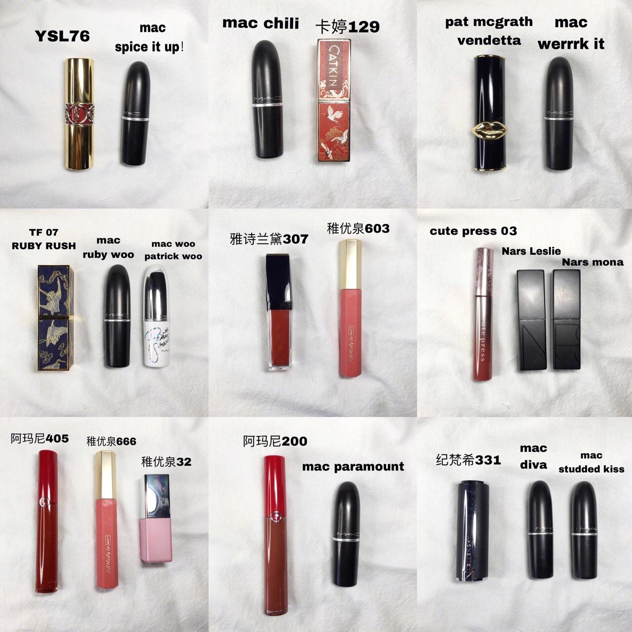 比较好的平价口红色,各大牌口红平价替代