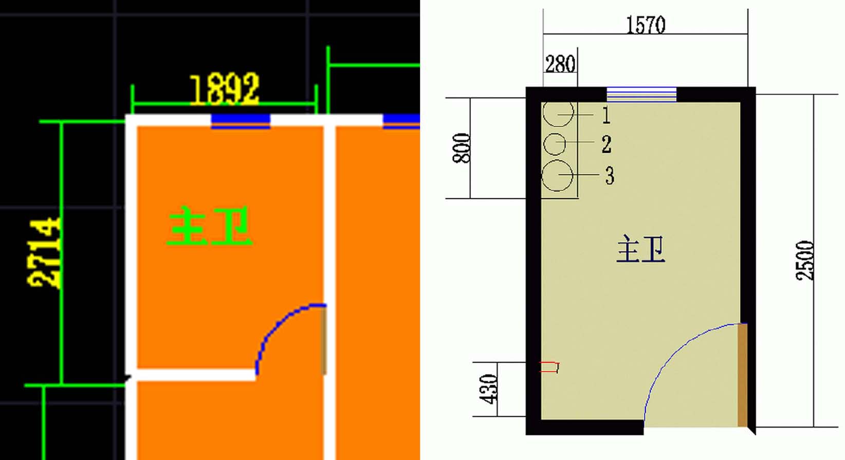 厕所装修淋浴间和便盆如何布局,卫生间洗脸盆和马桶布局