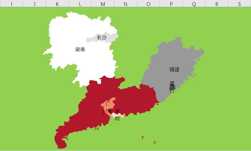在Excel中进行地图可视化，看完此篇重新刷新你对Excel的认知