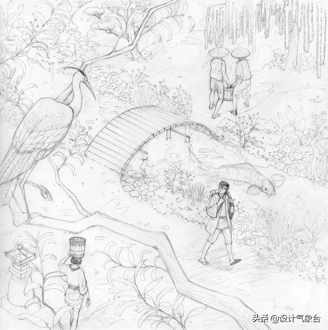 曹冲称象小学课本插图,曹冲称象绘画完整版