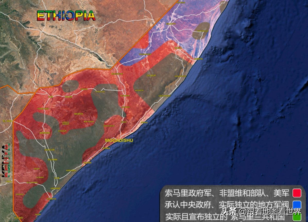 索马里被分为哪些国家,索马里是哪两个国家