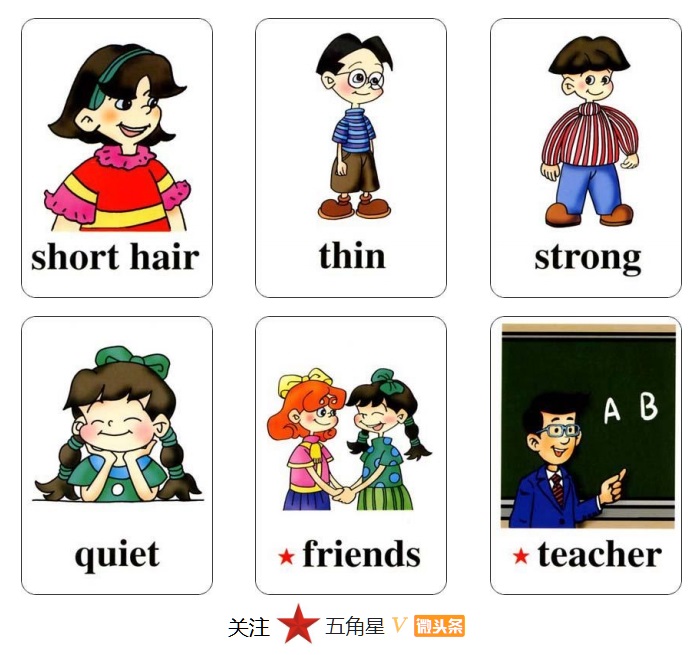 小学三年级英语单词识图卡,少儿英语看图片学单词工具篇