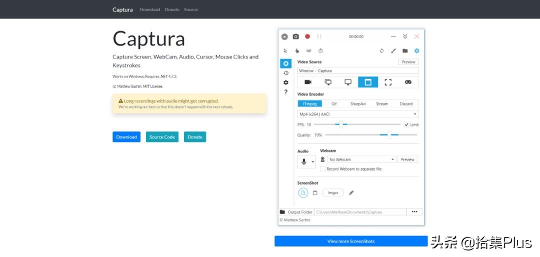 capture录屏软件怎么使用,开源录屏软件capture
