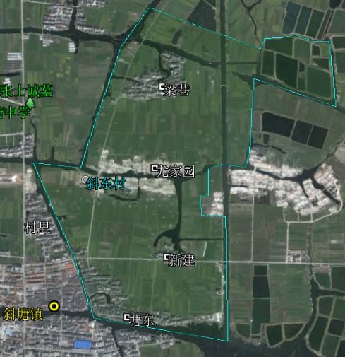 斜塘老街简介,斜塘村落