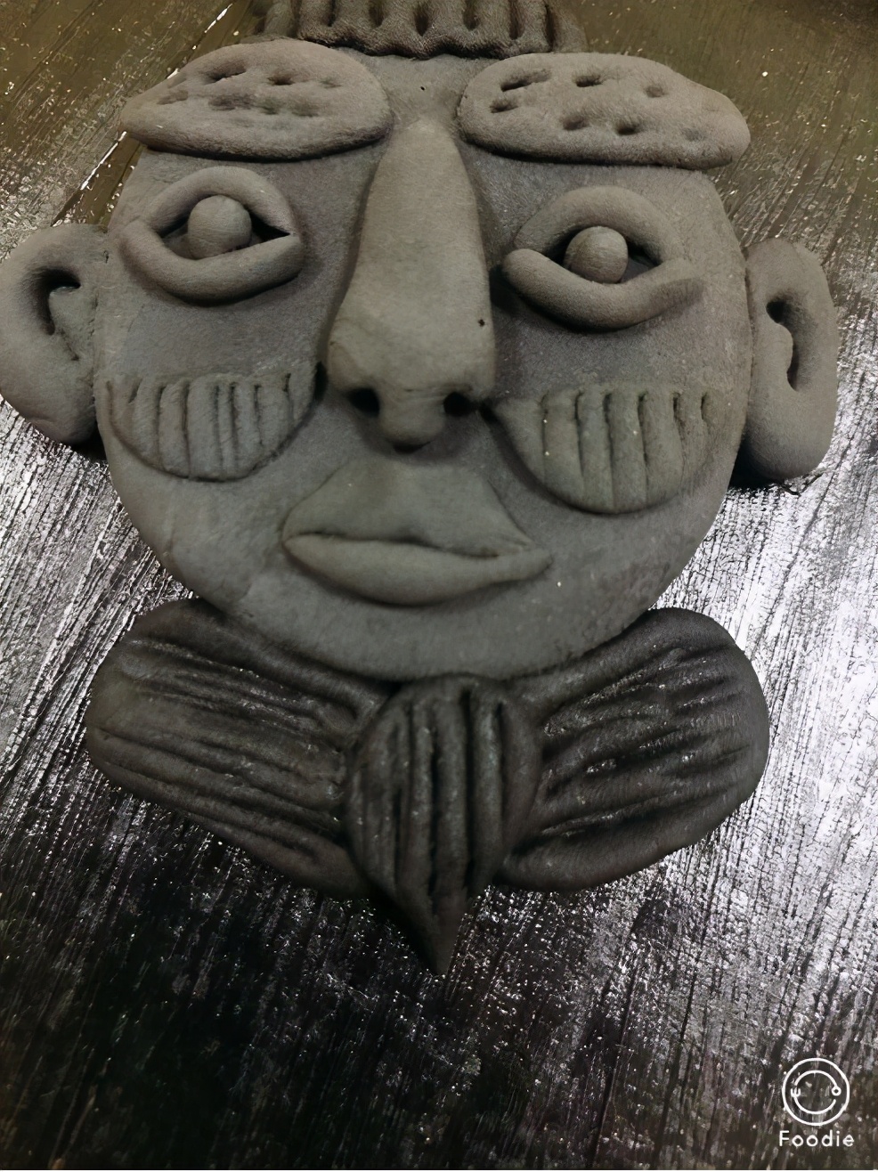 中国风儿童创意黏土卡纸画,超轻粘土作品创意画兵马俑