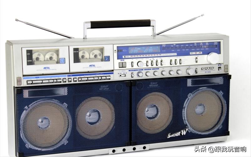 老款夏普录音cd一体机,日本生产的夏普450老式录音机