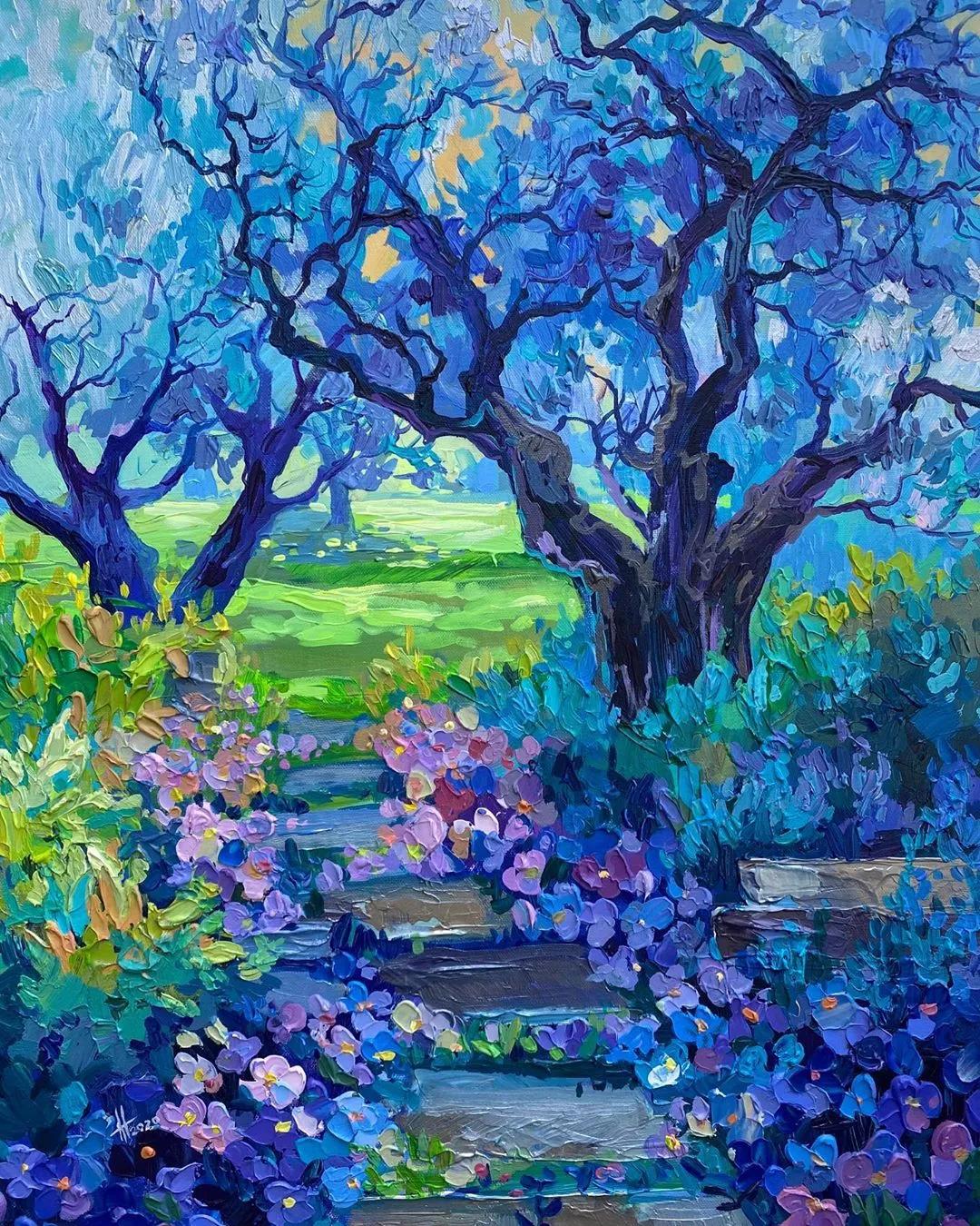 一千元颜料画画,画画颜料全套捡漏