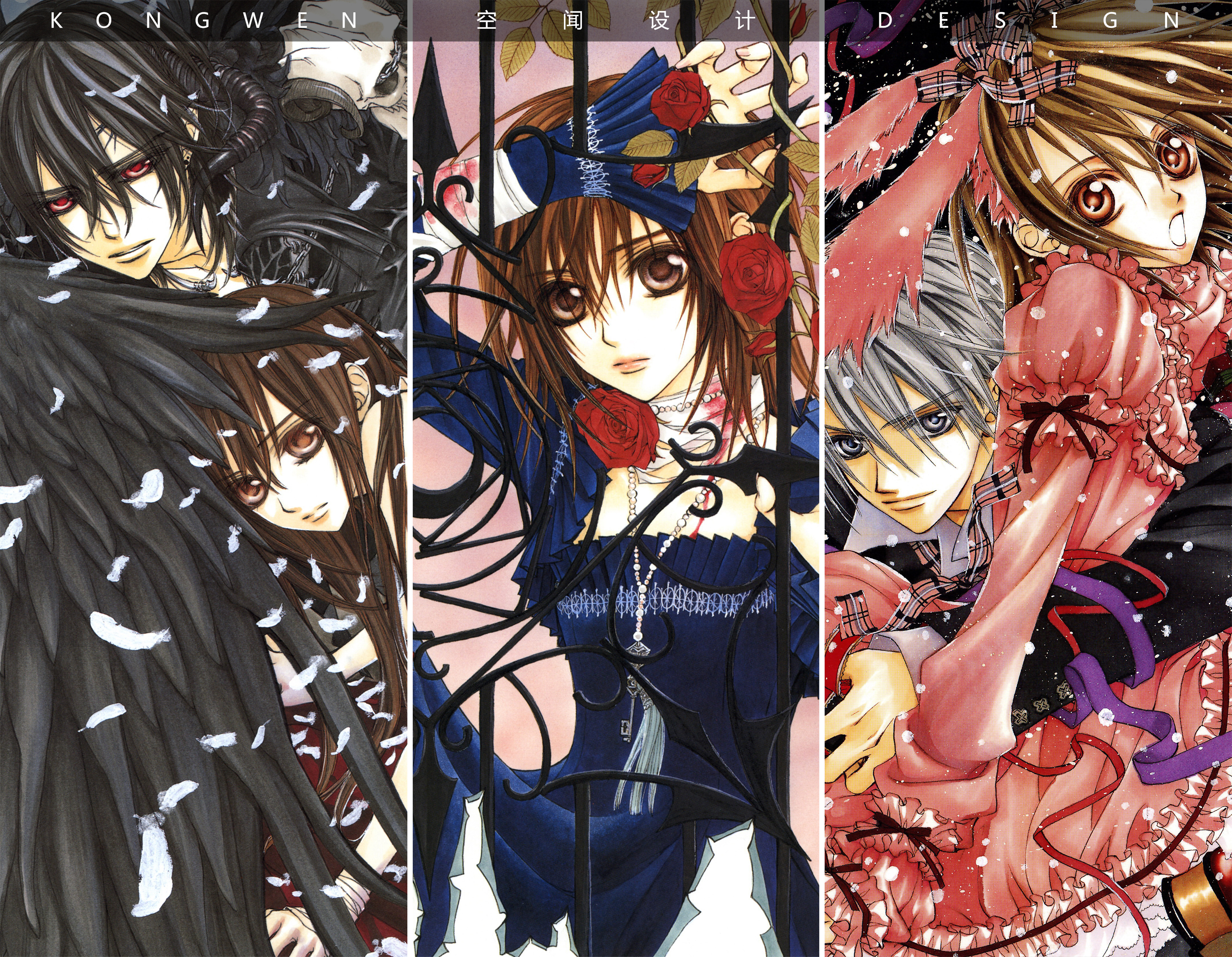 暗黑风吸血鬼动漫图片,吸血鬼骑士漫画手绘