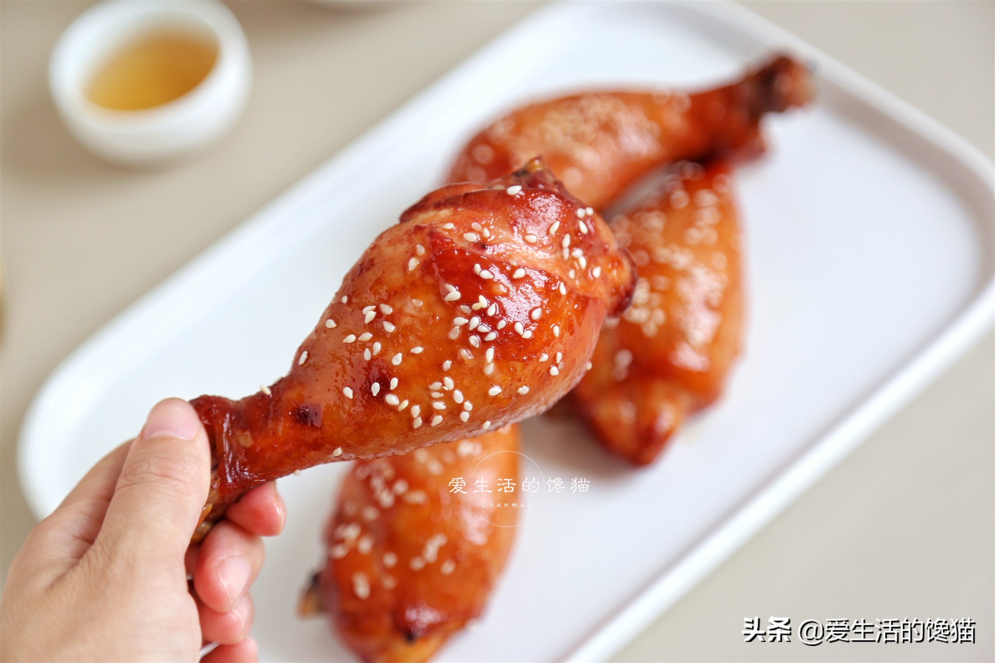 蜜汁烤鸡腿正宗做法,自制烤箱蜜汁烤鸡腿