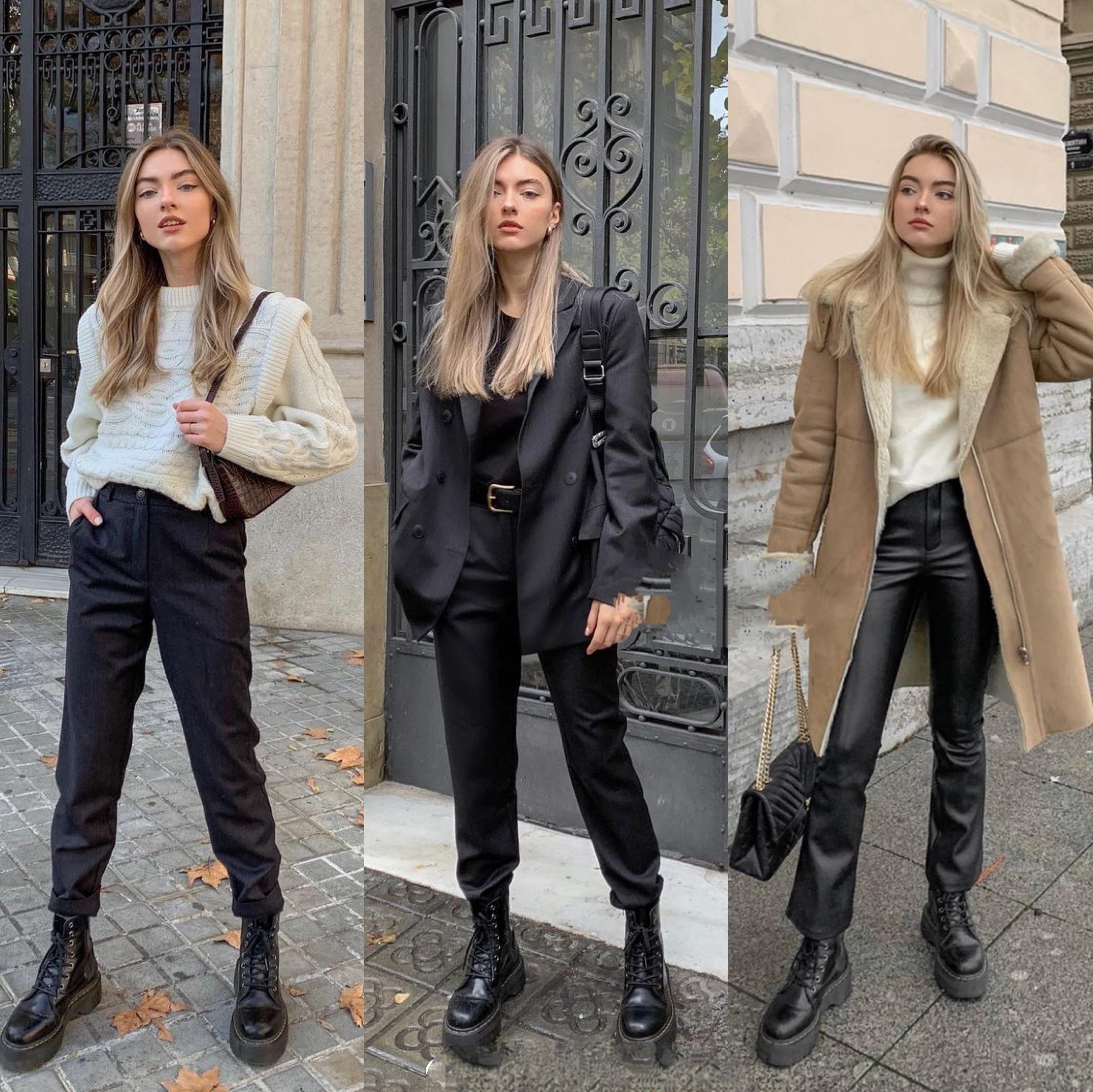 今年冬天流行穿马丁靴吗,秋冬马丁靴简单高级感穿搭