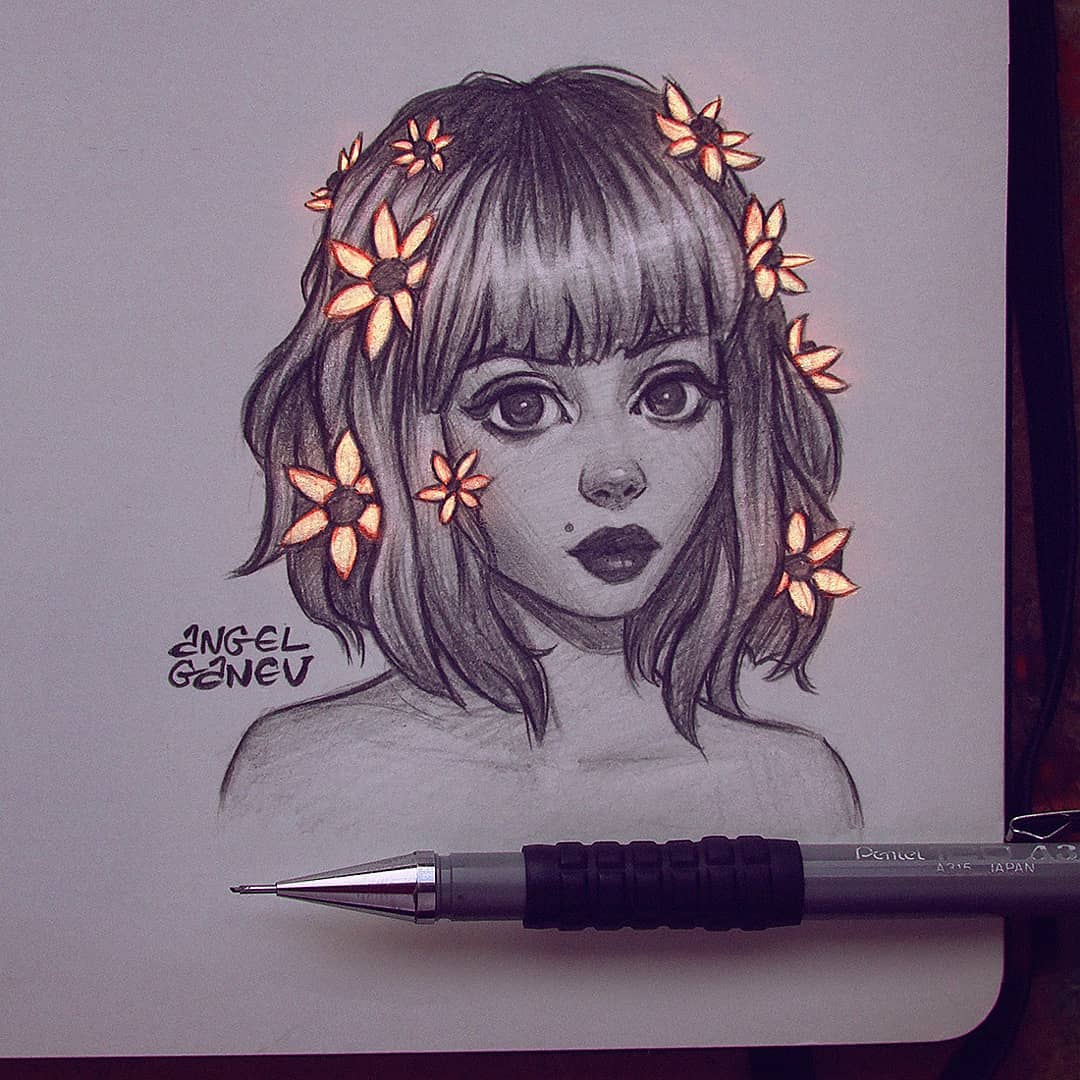 自动铅笔画人物,自动铅笔手绘人物