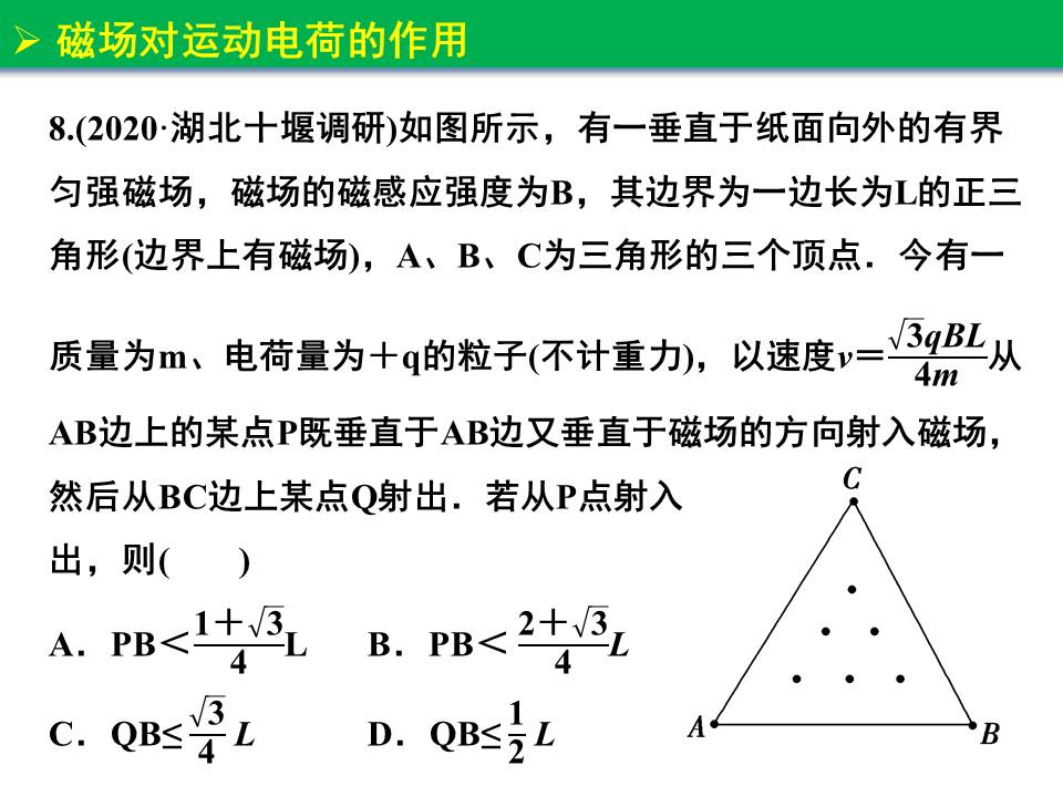 磁场对运动电荷的作用一轮复习,磁场对运动电荷的作用视频讲解