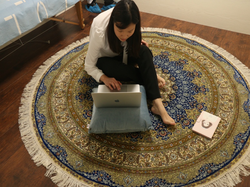 手工真丝地毯非遗,手工真丝地毯高端定制