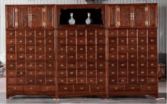 中药柜是实木的吗,质量好的实木中药柜