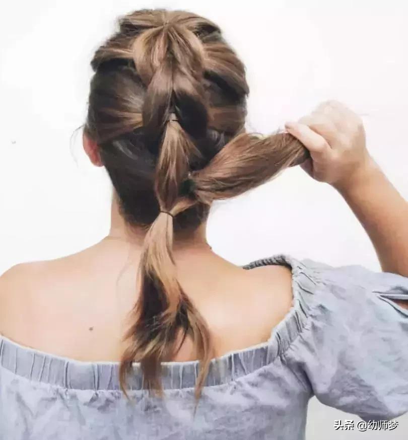 2款韩式时尚编发扎发详细教程,时尚编发扎发教程简单好看