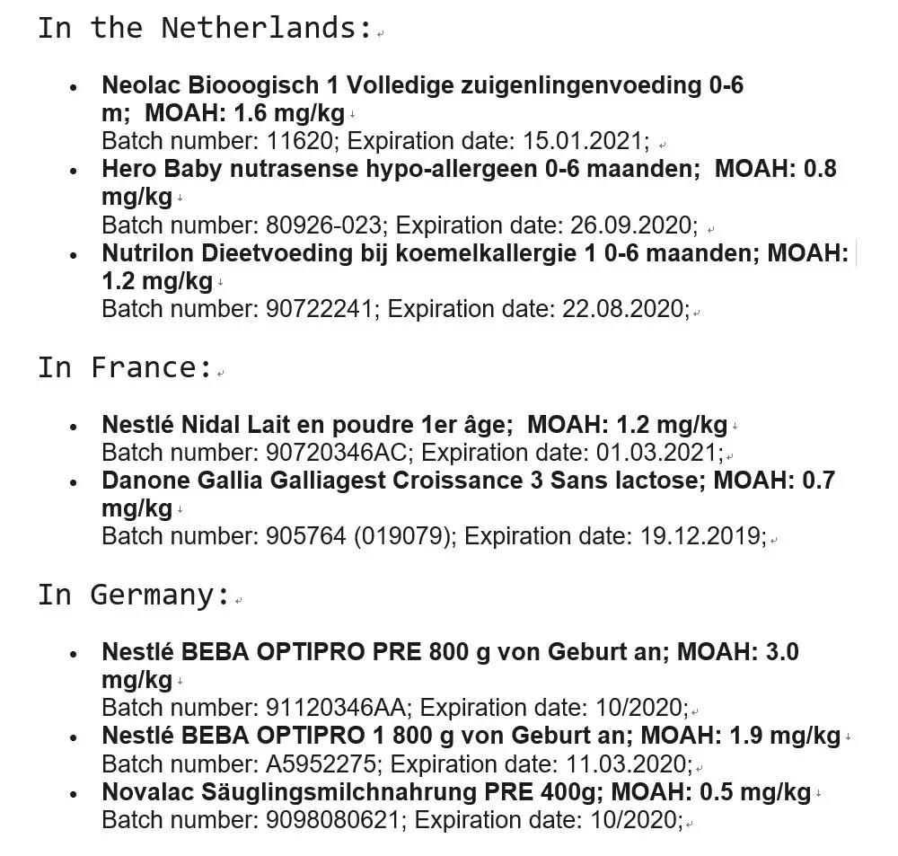 最近德国奶粉曝光事件,德国检测奶粉事件后续