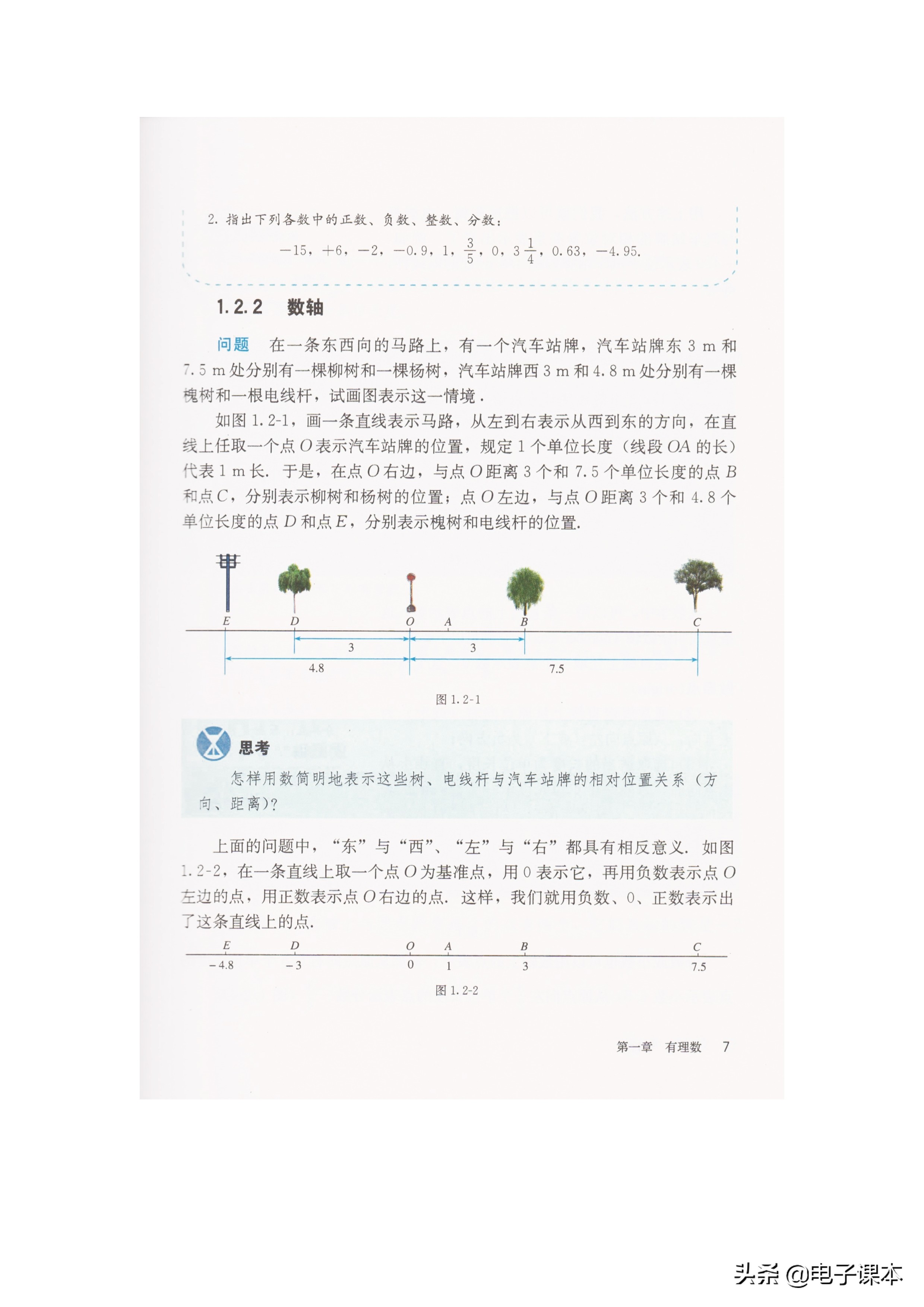苏教版数学七年级上册课本,人教版数学课本七年级上册电子书