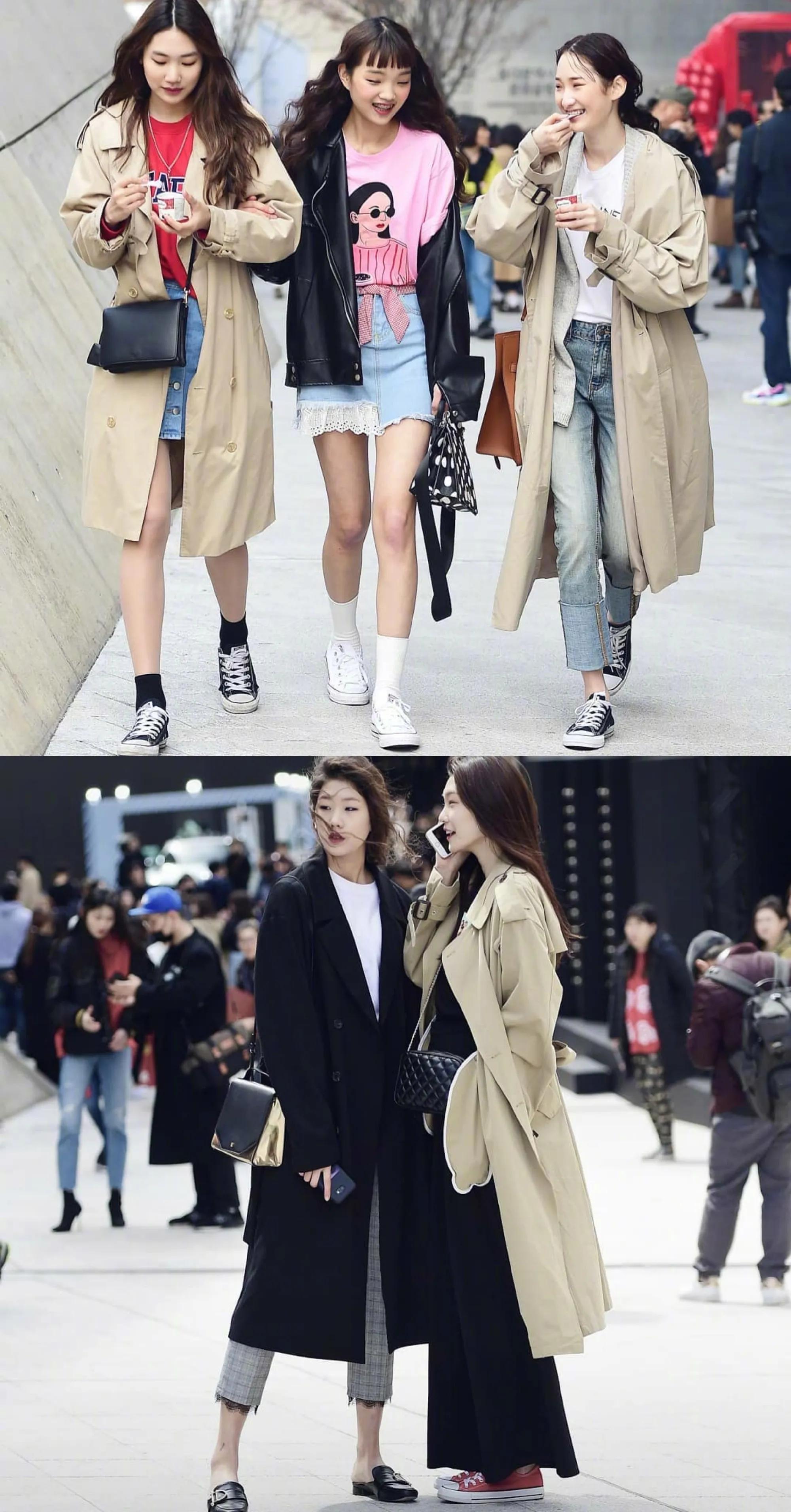 韩国年轻街头穿搭,韩国街头时尚潮流穿搭