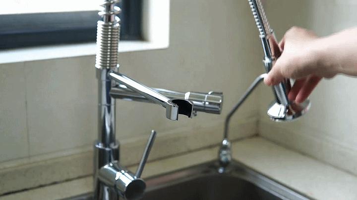 厨房双孔冷热二合一水龙头安装,厨房水龙头冷热两用自己动手安装