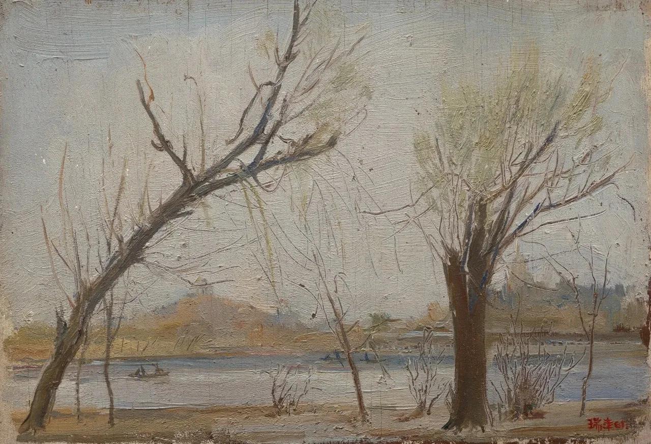 李瑞年油画静物花瓶,中国著名油画风景画前十名