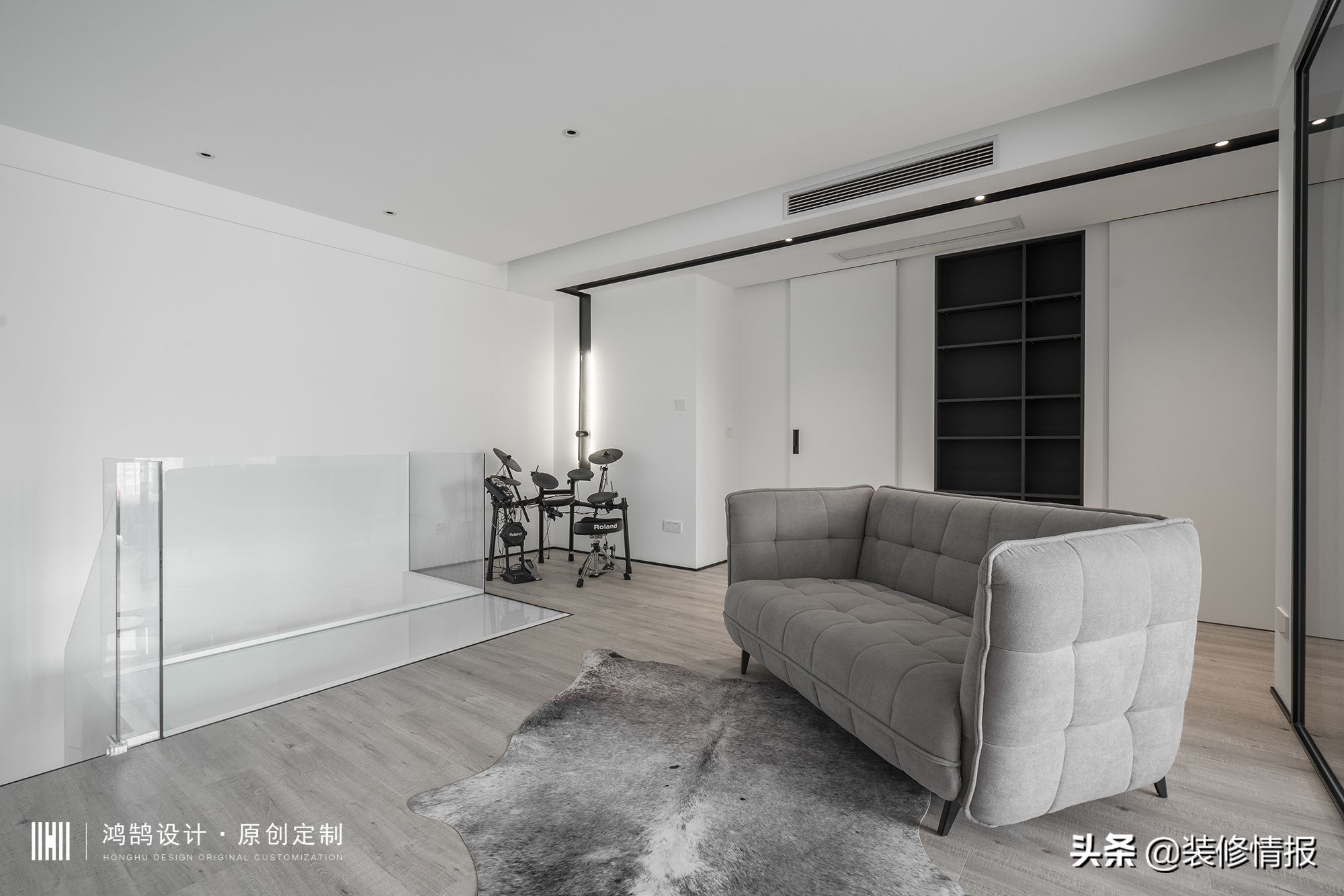 极简三代同堂效果图,极简风一家三口